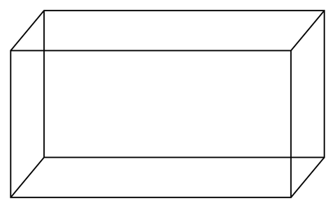 3D Rectangle - Clip Art Library in Rectangular Leg - Table